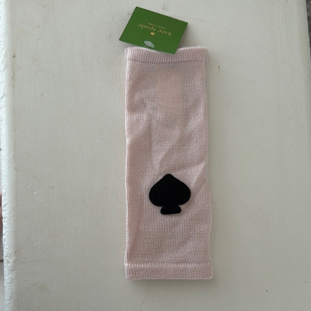 Kate Spade Blush Pink Arm Warmer with Black Logo